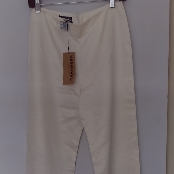 Ivory cotton blend pants, NWT made in Italy - Picture 2 of 5